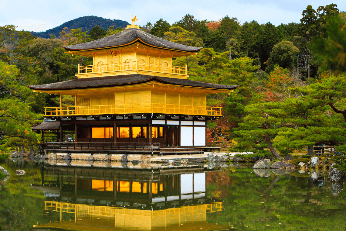 金阁寺，金阁寺，京都最著名的寺庙之一