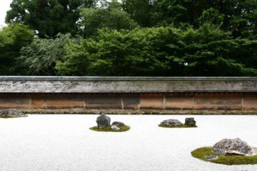 Ryoanji寺禅京都日本岩石花园