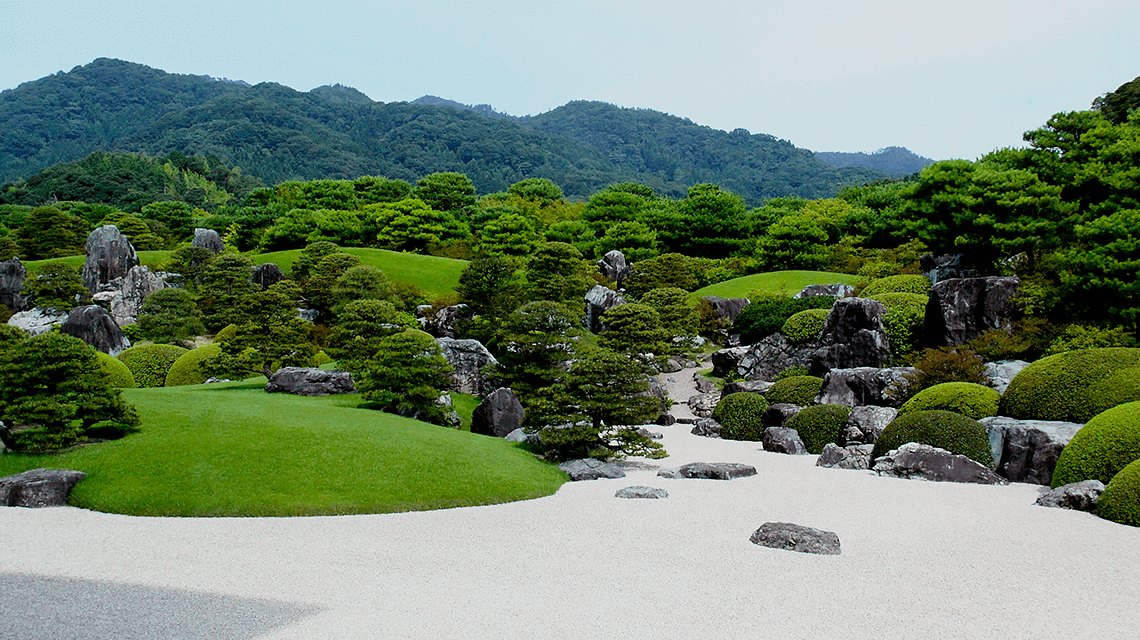 日本松江安达艺术博物馆的景观花园