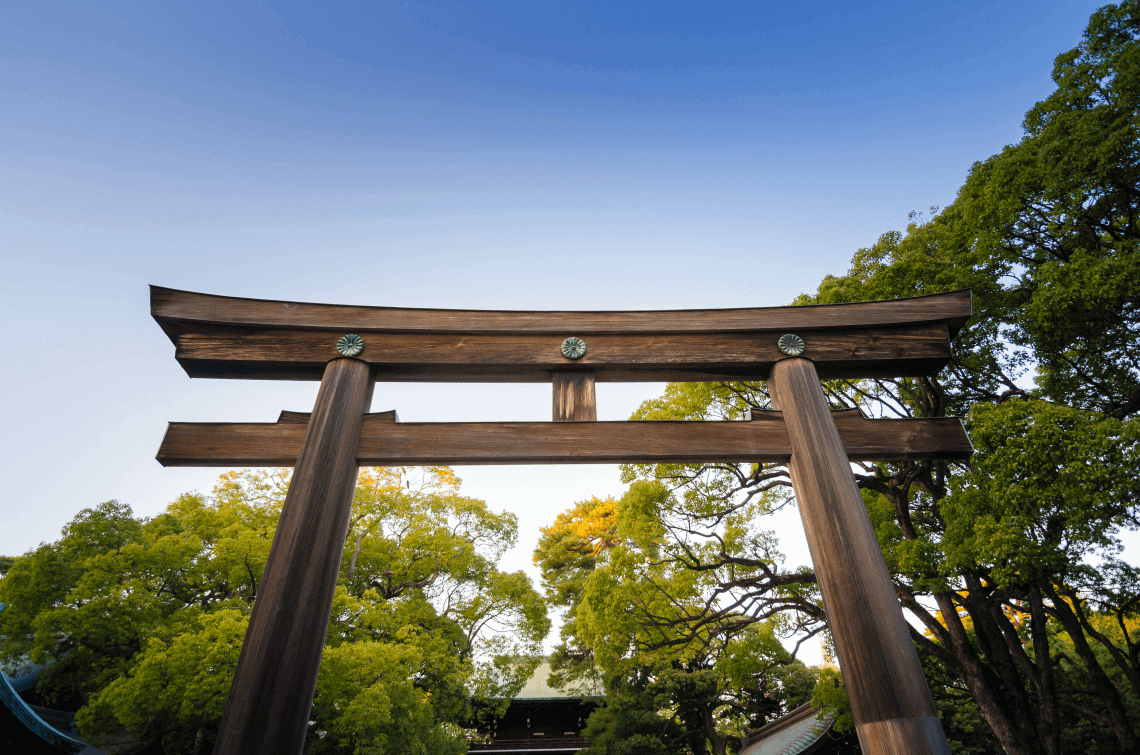 东京原宿附近的明治神宫神社