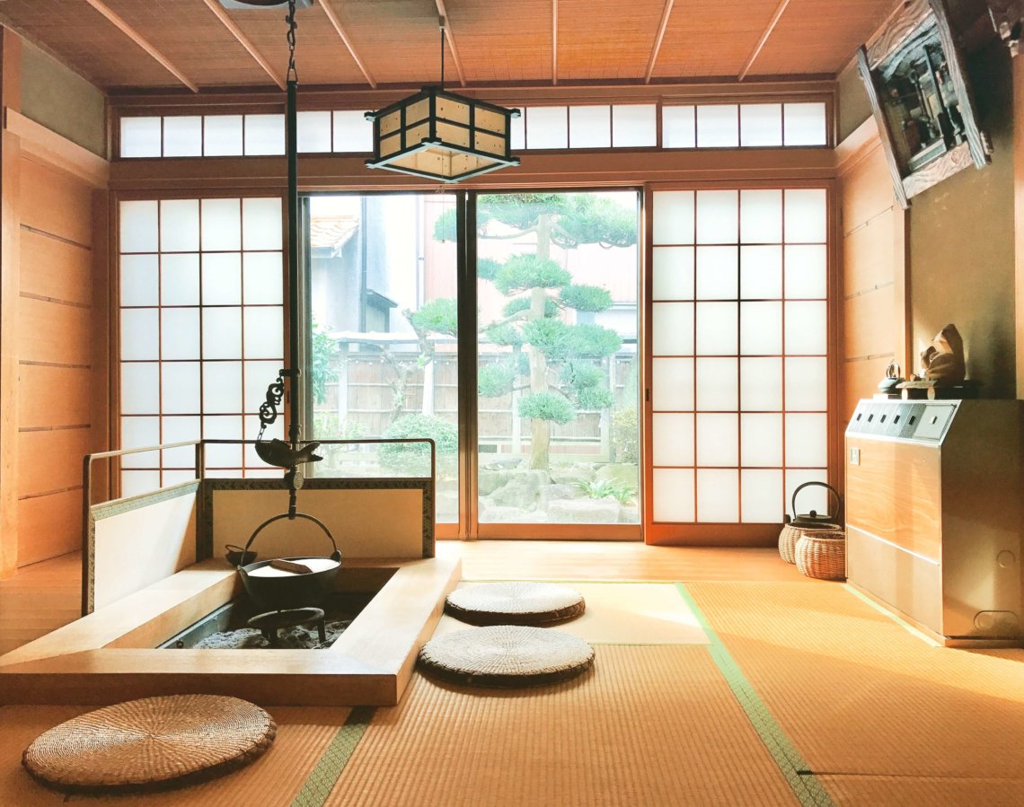 传统日式房间，榻榻米